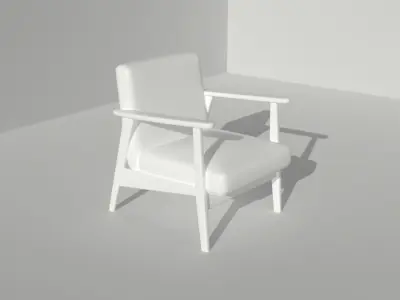 Armchair Free 3D model 10