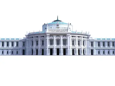 Burgtheater - Vienna Austria 3D model