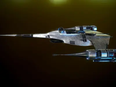 N1 Naboo Starfighter Mandalorian 3D model