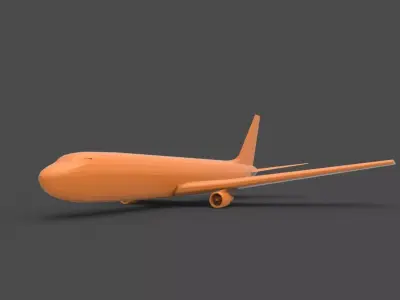 Boeing 767 3D print model