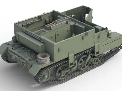 Bren Gun Carrier   Low-poly 3D model