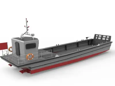 LCVP landing craft vehicle personnel 3D model