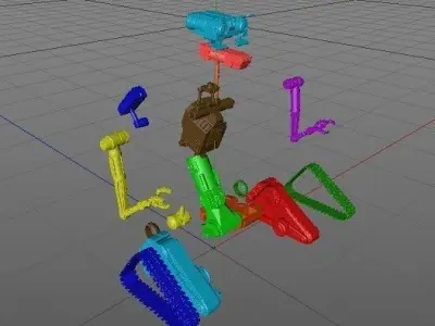 Johnny 5 robot 3D print model