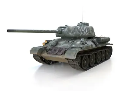 T-34 85 - Soviet medium tank - 532 3D model