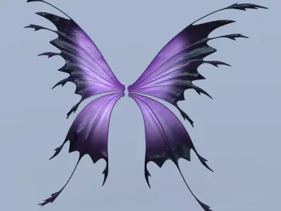 Fairy or Butterfly Wings Set C 3D model
