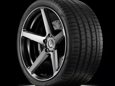 Pirelli PZ4 315 30 ZR22 107Y 3D model
