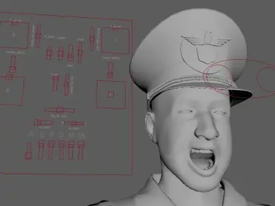 Us Officer Model 3D model