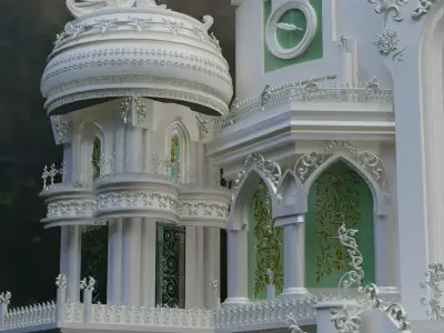 Beautiful Palace 3d Design 3D model