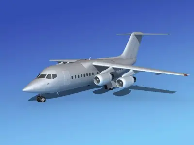 BAe 146-100 Bare Metal 3D model