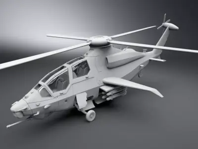 Bell 360 Invictus Scale model 3D print model