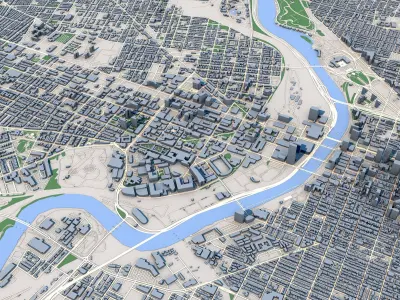 Philadelphia City Pennsylvania United States 3D model