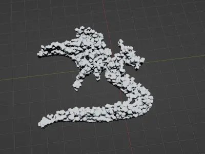 DRAGON HILLS fantasy mountains terrain 3D model