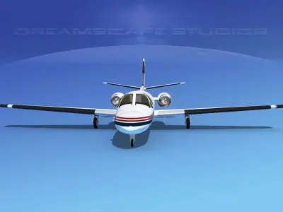Cessna 500 Citation I V04 3D model