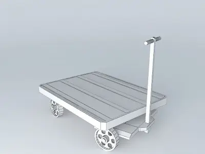 Eco Rail Track Platform Bogie Dummy Old Steam Days Free 3D model