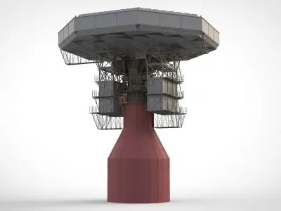 radar station  Krona 3D model