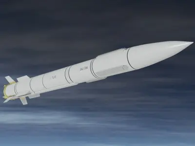 Russian SAM Missiles Pack Vol 1 Low-poly 3D model