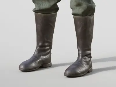 German WWII Infantry Soldier 3D model