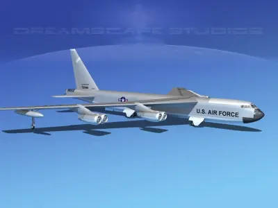 Boeing B-52C Stratofortress V01 3D model