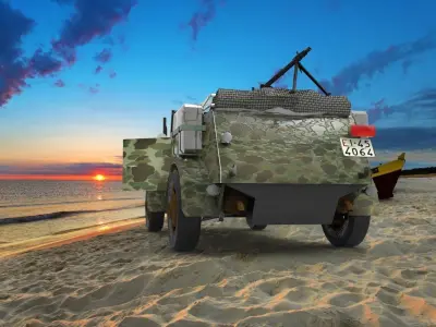 Volkswagen Kubelwagen Free 3D model