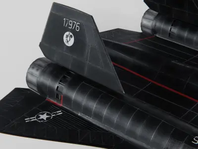 Lockheed Sr 71 Blackbird 3D model