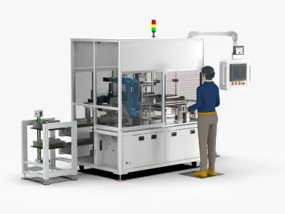 Automatic IGBT Radiator Assembly Machine 3D model