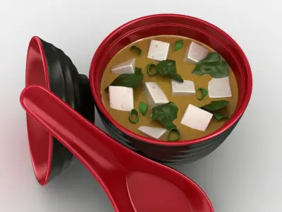 Miso Soup 3D model