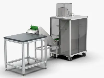 Automatic Printing Coding Bagging and Heat Sealing Machine 3D model