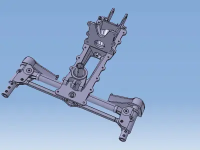 Rudder pedals MiG-21 3D model