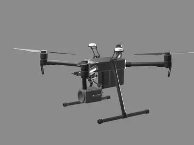 Drone DJI Matrice M210 RTK Low-poly 3D model