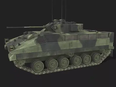 Tank FV511 Low-poly 3D model