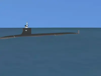 Virginia class SSN 776 USS Hawaii 3D model