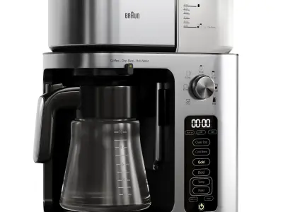 Coffee Makers Set 7 Low-poly 3D model