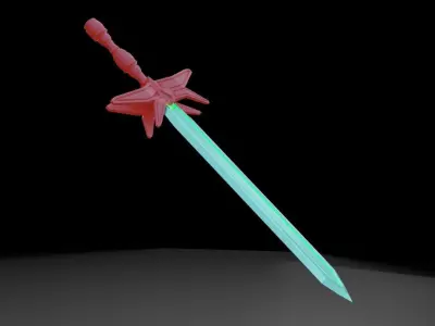 Sci Fi Sword Free low-poly 3D model
