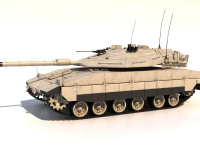 Merkava Mk4 Main Battle Tank 3D model