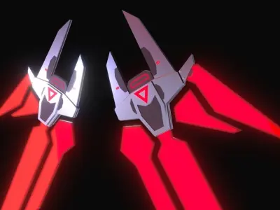 Mechanic Wing Low-poly 3D model