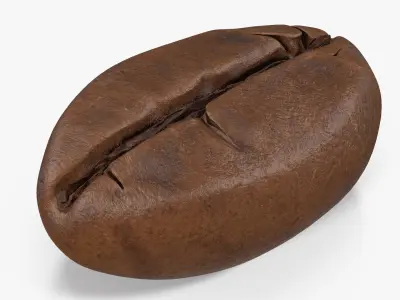 Coffee Bean Roasted 2 v 2 3D model