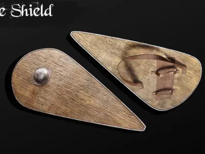 Medieval Weapons Bundle Low-poly 3D model