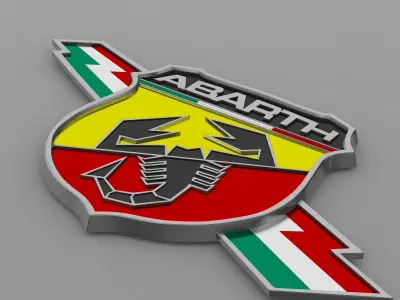 abarth logo 3D model