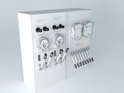 OId Electric Switch Panel Free 3D model