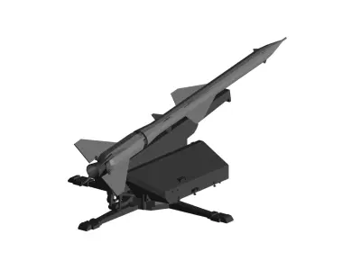 SA2 air defence system 3D model