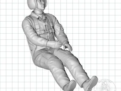 RUSSIAN JET-PILOT 3D print model