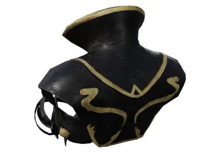 Wizzard Suit Character Game Asset Low-poly 3D model