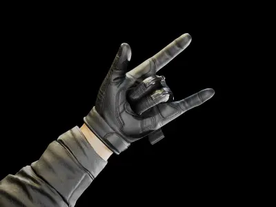 FPS Arms and Gloves Volume 2 And Pistol Bonus Low-poly 3D model