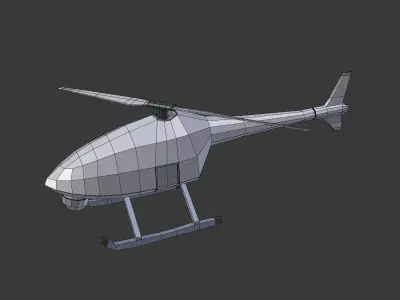Drone VTUAV Low-poly 3D model