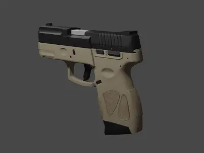 Tauros 9mm glock pistol gun 3D model