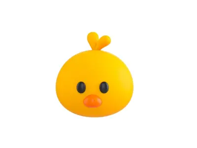 Prop129 Chick Head 3D model