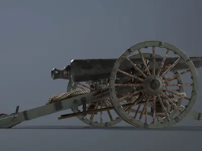 SOLDIER Napoleon Cannon 3D model
