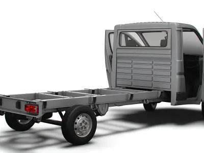 Citroen Jumper Chassis Truck SCab 4035WB HQInterior 2023 3D model