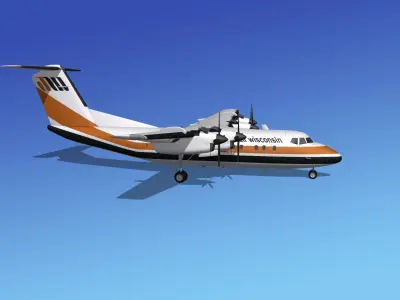 Dehavilland DHC-7 Air Wisconsin 3D model