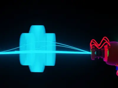 Raygun sonic hedgehog - music video Free low-poly 3D model